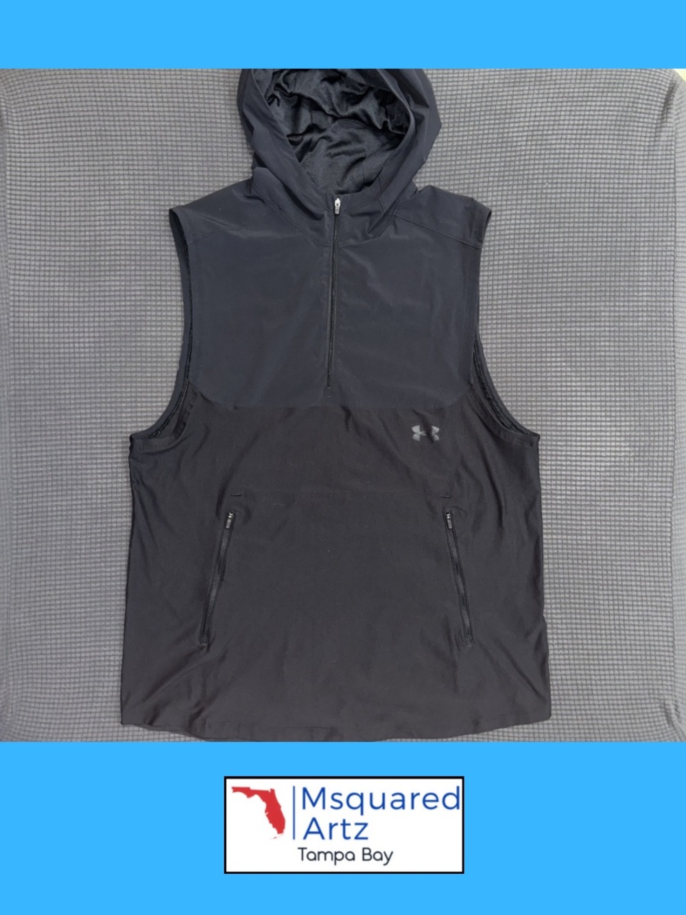 Under Armour HeatGear Tactical Sleeveless Hoodie Black 2XL Pullover Vest